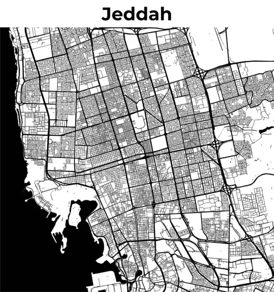 Jeddah Şehir Haritası, Harita, Sokak Düzeni Haritası