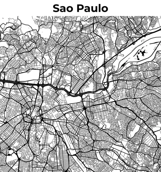 Sao Paulo Şehir Haritası, Harita, Sokak Düzeni Haritası