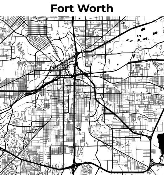 Fort Worth Şehir Haritası, Harita, Sokak Düzeni Haritası