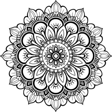 Kompleks Aslan Tasarımlı Yetişkin Boyama Kitabı Sayfası