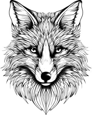 Siyah ve Beyaz Hamsa Renklendirme Sayfası, Serene Illustration