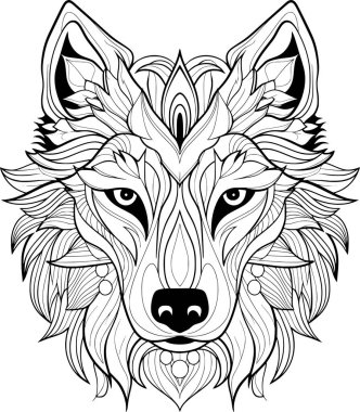 Yetişkinler için Rüya Yakalayıcı Renk Sayfası, Çizgi Film Biçimi