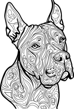 Yetişkinler için canlı Mandala Renk Sayfası, Temiz Çizgi Sanatı