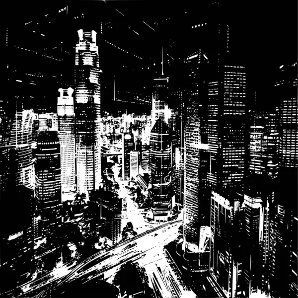 Singapur Şehri Tam Ekran X-Ray Biçimli Görünümü, Mimari Detaylar