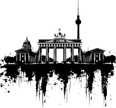 Berlin 'in Vektörü Skyline, Cesur ve Çarpıcı