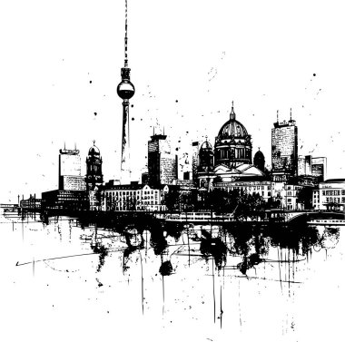Berlin Binalarının Skyline 'ı, Minimalist Zarafet