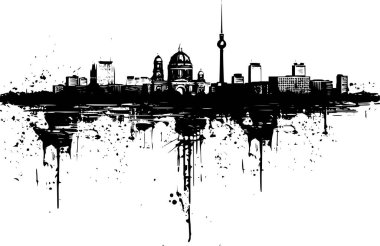 Berlin 'in Vektörü Skyline, Cesur ve Çarpıcı