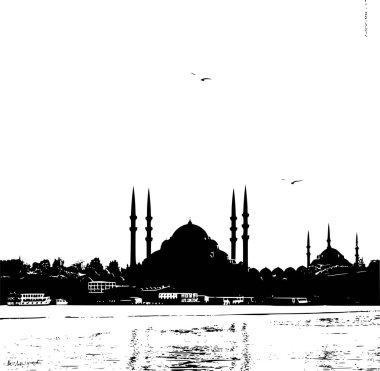 İstanbul 'un Basit Seyahat Posteri, Modern Minimalizm