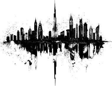 Dubai Binalarının Skyline 'ı, Minimalist Zarafet