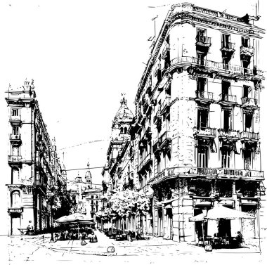 Şehir Barselona Binaları, Şehir Büyüsü Çizimi