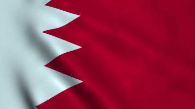 Bahreyn Bayrağı 'nı sallıyor. Bahreyn bayrağı. Bahreyn bayrağı. 4k 60FPS