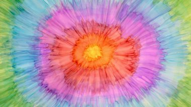 Çiçekli soyut renkli bir arkaplan. Soyut gökkuşağı arkaplanı. Soyut suluboya arkaplanı