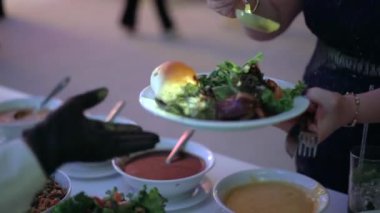 Lezzetli yemekler, seçici odaklanma.