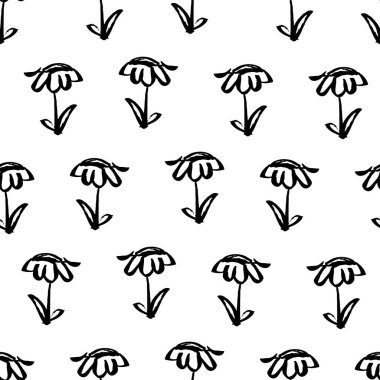 çiçek vektör seamless modeli