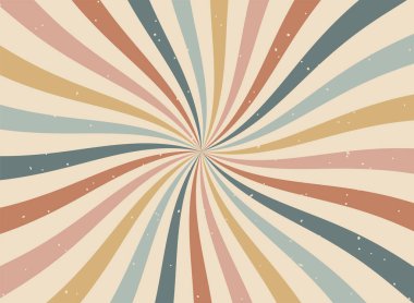 Sarı arka planda Güneş ışınları antika tarzı, Güneş patlaması desenli arka plan. Işınlar. Yaz Sancak Vektörü illüstrasyonu