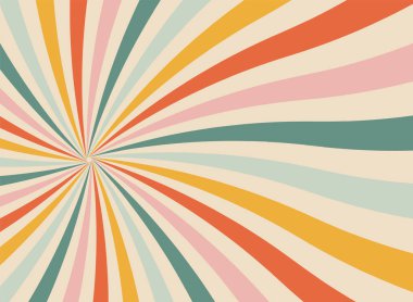 Sarı arka planda Güneş ışınları antika tarzı, Güneş patlaması desenli arka plan. Işınlar. Yaz Sancak Vektörü illüstrasyonu