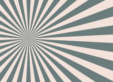 Sarı arka planda Güneş ışınları antika tarzı, Güneş patlaması desenli arka plan. Işınlar. Yaz Sancak Vektörü illüstrasyonu