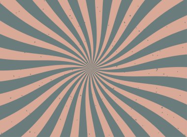 Dondurma ve şeker karışımı arka plan, lolipop girdap desenleri ve çilek ve sirk elementleri karışımı. Retro spiral tasarım. Düz vektör çizimi izole edildi. Moda mavisi ve pembe renkler