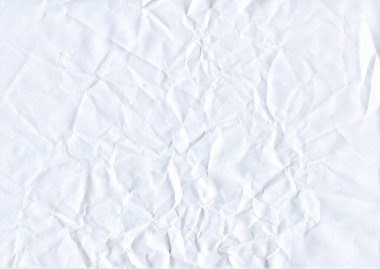 Beyaz kağıt, dokusu katlanmış. buruşmuş kağıt arkaplan