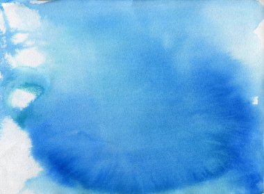 Beyaz üzerine soyut suluboya arkaplan dokusu, kağıda elle boyanmış.