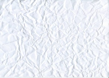 Beyaz kağıt, dokusu katlanmış. buruşmuş kağıt arkaplan
