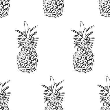 Ananas arkaplan desenli. Duvar kağıdı, şablon dolguları, web sayfası arka planı, yüzey dokuları için iyi