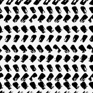 Grunge soyut geometrik süslemesi. Karalama deseni yok. Siyah beyaz dokular. Kalın çizgiler. 