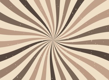 Soyut çikolata kremli şeker renkli güneş patlaması arkaplanı. Şablonlar, afişler, posterler ve el ilanları için mükemmel kıvrımlı çizgiler. Oyuncu, çizgi film tarzında dönen tatlı bir girdap tasarımı.