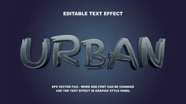 Efeito Texto Editável Urban Vector Template —  Vetores de Stock