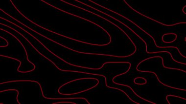 Sıvı Çizgisi Kırmızı Soyut Arkaplan Döngü Animasyonu 4K Üstüste Görüntü Efekti