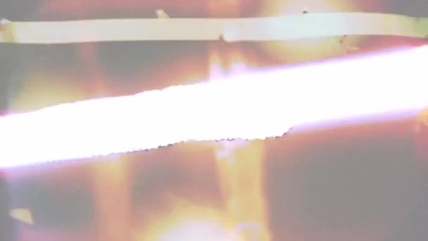 Плівка Світло Витік Спалювання Накладка Відеоефект — стокове відео