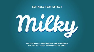 Düzenlenebilir Metin Efekti Samanyolu 3B Vektör Şablonu