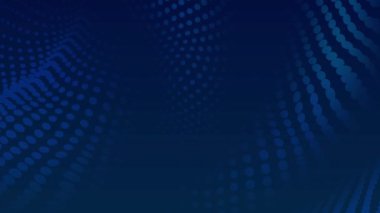 Gelecekçi Mavi Noktalar Tasarım Arkaplan Animasyon 4K Üstüste Görüntü Efekti
