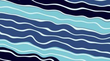 Okyanus Dalgası Soyut Desen Arkaplan Animasyonu 4K Görüntü Efekti