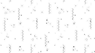 Zigzag ve Kareler Arkaplan Canlandırması 4K Görüntü Üstüste Efekti ile Tek Renkli Geometrik Desen