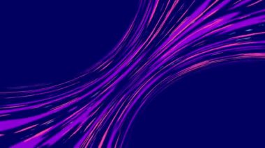 Derin Mavi Üzerinde Soyut Işık İzleri Hareketi Grafiksel, Dinamik Akış Çizgileri