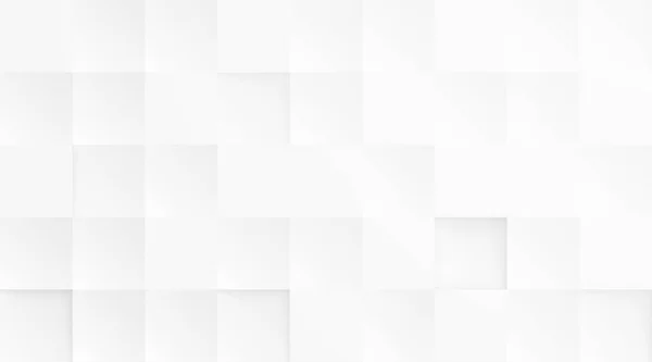概要3次元現代の正方形背景 白とグレーの幾何学模様の質感 ベクターアートイラスト — ストックベクタ