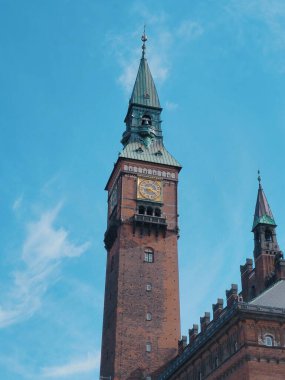 Kopenhag Belediye Binası Kulesi, Danimarka.
