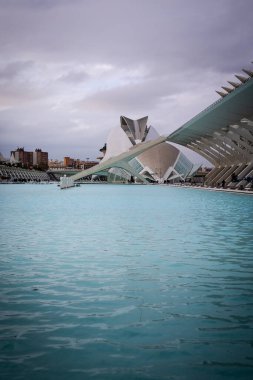 Valencia İspanya Sanat ve Bilim Şehri 'nde Modern Mimarlık. 4 Aralık 2022