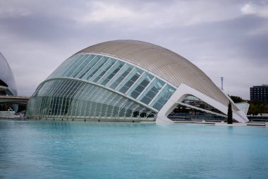 Valencia İspanya Sanat ve Bilim Şehri 'nde Modern Mimarlık. 4 Aralık 2022