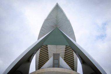 Valencia İspanya Sanat ve Bilim Şehri 'nde Modern Mimarlık. 4 Aralık 2022