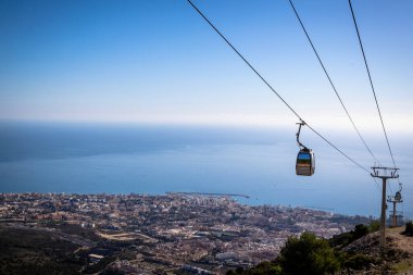 Benalmadena, Endülüs, İspanya 'da kablo görüntüleri