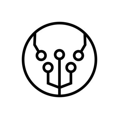 Beyaz ve siyah renklerde izole edilmiş moleküler bağ simgesi. Web, mobil uygulamalar ve ui için eğitim koleksiyonundan moleküler bağ ana hatları vektör simgesi.