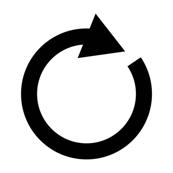 rotate arrow sign icon. vector Circle arrow. Round arrow icon set. Reset vector arrows. Repeat sign isolated on white background.