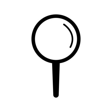 Büyüteç simgesi, arama simgesi vektörü, düzenlenebilir eps10