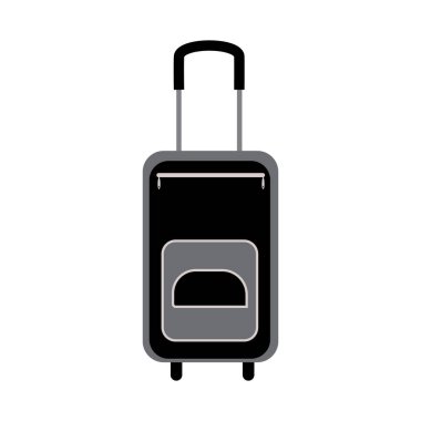 Bavul bagaj ikonları. Ağ için valizin vektör çizimi, seyahat çantası simgesi. tatil, turizm ve bagaj sembolü. izole vektör resmi