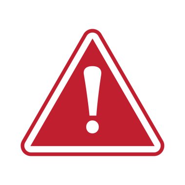 Dikkat uyarı levhası çıkartması. Ünlem işaretleri, Tehlike Uyarı simgesi