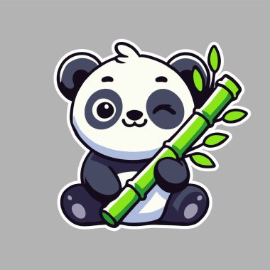 Sevimli hayvan yassı çizgi film vektörü illüstrasyonu