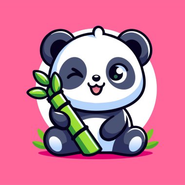 Sevimli hayvan yassı çizgi film vektörü illüstrasyonu