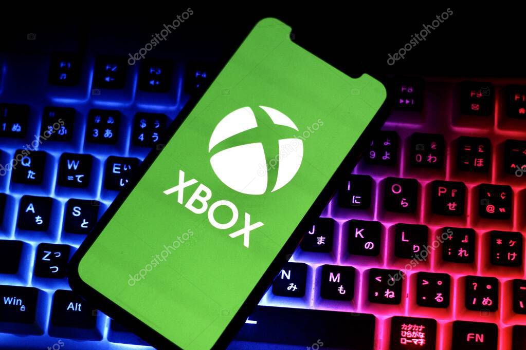 In this photo illustration,the logo of XBOX,is displayed on a smartphone.indonesia - June 27th 2024.